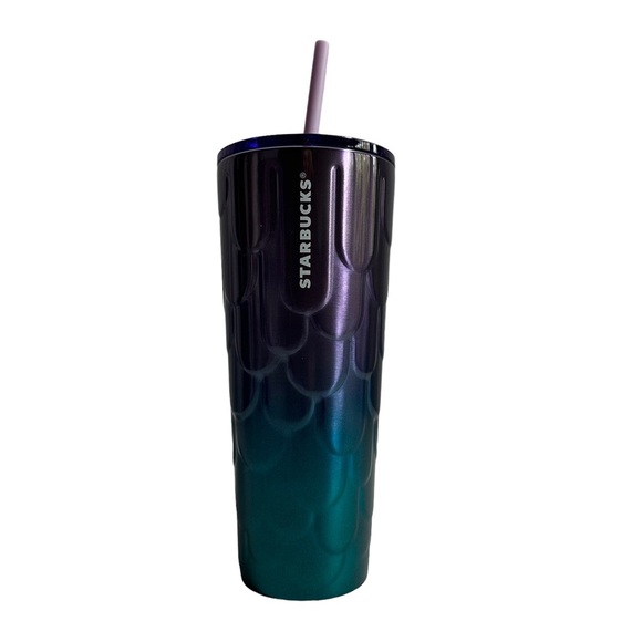 Starbucks Other - NWT Starbucks Purple and Teal Mermaid Venti Stainless Double Walled Tumbler